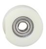 Türlaufrolle Canossa PA6G ø51/42/12 x 18 mm Lager 6201 ZZ SKF, 1-seitig abgeflacht